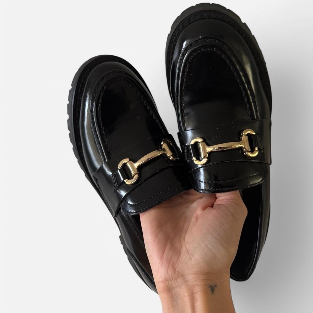 Steve Madden Lando Black Loafers